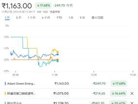 亿万富翁创始人被指控行贿，印度阿达尼暴跌20%，取消债券发售